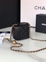 CC MINI 11 VANITY CHAIN IN BLACK CALFSKIN GOLD HARDWARE - Image 6