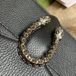 DYONYSUS SHOULDER BAG 20 IN BLACK CALFSKIN SILVER HARDWARE - Image 9