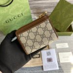 GG HORSEBIT 1955 MINI 11 WALLET BEIGE AND EBONY CANVAS - Image 12
