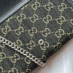 DYONYSUS SHOULDER BAG 20 IN BLACK YELLOW DENIM AND BLACK CALFSKIN TRIM SILVER HARDWARE - Image 16