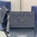 SADDLE 28 BAG IN BLACK OBLIQUE JACQUARD - Image 9