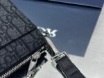 SADDLE 28 BAG IN BLACK OBLIQUE JACQUARD - Image 7