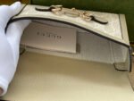 GG HORSEBIT 1955 MINI 18 BAG WHITE CANVAS AND BEIGE CALFSKIN - Image 17
