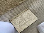GG HORSEBIT 1955 MINI 18 BAG WHITE CANVAS AND BEIGE CALFSKIN - Image 9