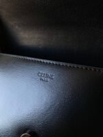 20 CHAIN EMBOSSED ARMPIT BAG FULL BLACK CALFSKIN - Image 13