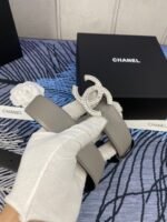 CHANEL 25S BELT 30 MM IN GREY CALFSKIN WITH SILVER HARDWARE 615093 - Image 2