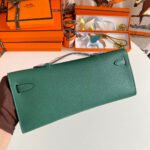 KELLY CUT 31 IN GREEN FOREST CALFSKIN WITH GOLD HARDWARE - Image 7