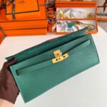KELLY CUT 31 IN GREEN FOREST CALFSKIN WITH GOLD HARDWARE - Image 4