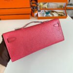 KELLY CUT 31 IN WATERMELON PINK CALFSKIN WITH GOLD HARDWARE - Image 7