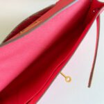 KELLY CUT 31 IN WATERMELON PINK CALFSKIN WITH GOLD HARDWARE - Image 8