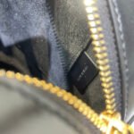 OVAL PURSE BAG 20 IN BLACK CALFSKIN - Image 6