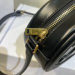 OVAL PURSE BAG 20 IN BLACK CALFSKIN - Image 7