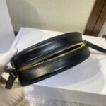 OVAL PURSE BAG 20 IN BLACK CALFSKIN - Image 8