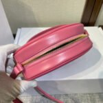 OVAL PURSE BAG 20 IN ROUGE PINK CALFSKIN - Image 10