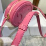 OVAL PURSE BAG 20 IN ROUGE PINK CALFSKIN - Image 6