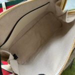GGxADIDAS HORSEBIT 1955 TOTE BAG 20 WITH WEB STRAP IN WHITE MIX BLACK CALFSKIN GOLD HARDWARE - Image 3