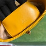 GG JACKIE MINI 19 SHOULDER BAG IN YELLOW CALFSKIN - Image 7