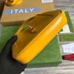 GG JACKIE MINI 19 SHOULDER BAG IN YELLOW CALFSKIN - Image 15