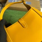 GG JACKIE MINI 19 SHOULDER BAG IN YELLOW CALFSKIN - Image 4