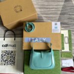 GG JACKIE MINI 19 SHOULDER BAG IN PASTEL BLUE CALFSKIN - Image 12