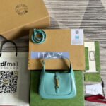 GG JACKIE MINI 19 SHOULDER BAG IN PASTEL BLUE CALFSKIN - Image 10
