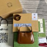 GG JACKIE MINI 19 SHOULDER BAG IN CINNAMON BROWN CALFSKIN - Image 11