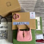 GG JACKIE MINI 19 SHOULDER BAG IN PINK PATEL CALFSKIN - Image 10