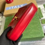 GG JACKIE MINI 19 SHOULDER BAG IN CHERRY RED CALFSKIN - Image 17