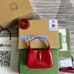GG JACKIE MINI 19 SHOULDER BAG IN CHERRY RED CALFSKIN - Image 10