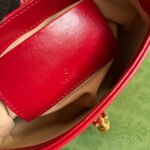 GG JACKIE MINI 19 SHOULDER BAG IN CHERRY RED CALFSKIN - Image 6