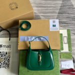 GG JACKIE MINI 19 SHOULDER BAG IN GREEN FOREST CALFSKIN - Image 10