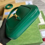GG JACKIE MINI 19 SHOULDER BAG IN GREEN FOREST CALFSKIN - Image 8