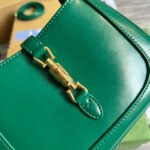 GG JACKIE MINI 19 SHOULDER BAG IN GREEN FOREST CALFSKIN - Image 5