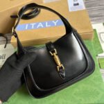 GG JACKIE MINI 19 SHOULDER BAG IN BLACK CALFSKIN - Image 11