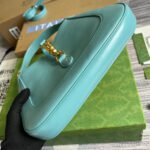 GG JACKIE SMALL 28 SHOULDER BAG IN BLUE PASTEL CALFSKIN - Image 7