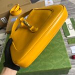 GG JACKIE SMALL 28 SHOULDER BAG IN YELLOW CALFSKIN - Image 5