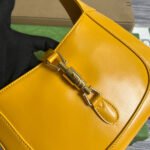 GG JACKIE SMALL 28 SHOULDER BAG IN YELLOW CALFSKIN - Image 4