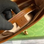 GG JACKIE SMALL 28 SHOULDER BAG IN CINNAMON BROWN CALFSKIN - Image 17