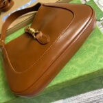 GG JACKIE SMALL 28 SHOULDER BAG IN CINNAMON BROWN CALFSKIN - Image 14