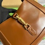 GG JACKIE SMALL 28 SHOULDER BAG IN CINNAMON BROWN CALFSKIN - Image 13
