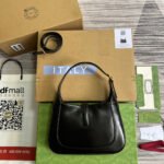 GG JACKIE SMALL 28 SHOULDER BAG IN BLACK CALFSKIN - Image 2