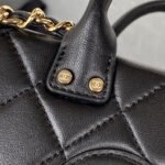 CC MINI 15 BOX BAG IN BLACK CALFSKIN GOLD HARDWARE - Image 4