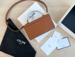 BOX TRIPHOME 22 CINNAMON BROWN CALFSKIN BAG - Image 2