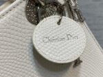 MINI LADY 17 BAG IN WHITE EMBOSSED LAMBSKIN WITH SILVER CLASP - Image 16