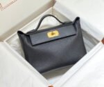 HM 26S 24/24 29MM IN BLACK EVERCOLOR CALFSKIN GOLD KELLY BUCKLE - Image 11