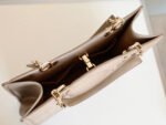 MEDIUM TOTE BOOK 26 BAG IN BEIGE CREAM CALFSKIN - Image 5