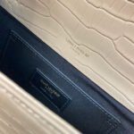 KATE TASSEL 24 CROCODILE PATTERN CALFSKIN BEIGE CREAM WITH GOLD LOGO - Image 15