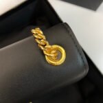 KATE TASSEL 24 BLACK CALFSKIN WITH GOLD LOGO - Image 5