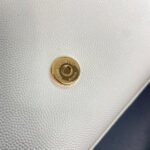 KATE TASSEL 24 WHITE CALFSKIN WITH GOLD LOGO - Image 17