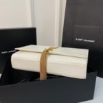 KATE TASSEL 24 WHITE CALFSKIN WITH GOLD LOGO - Image 4